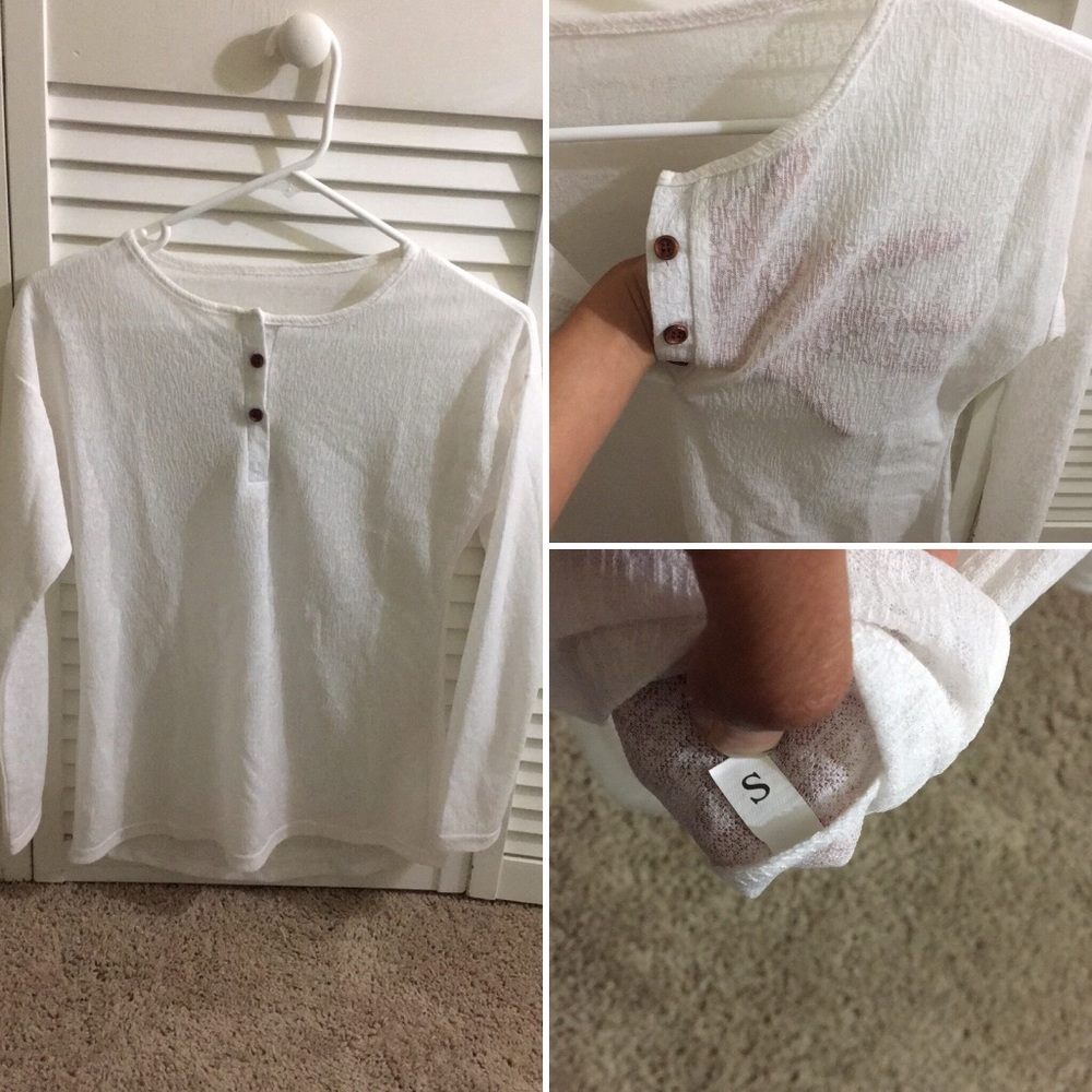 See thru white shirt